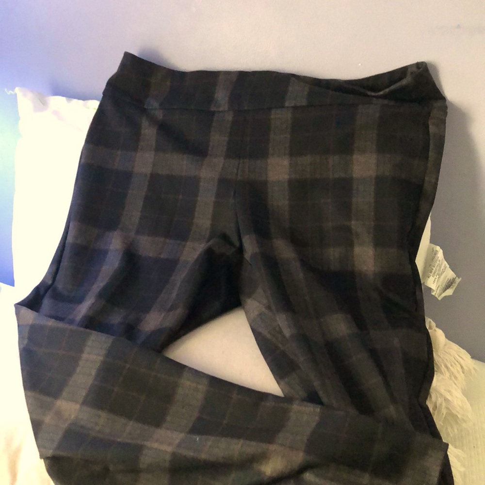 Zac & Rachel Stretchy Plaid Dress Pants